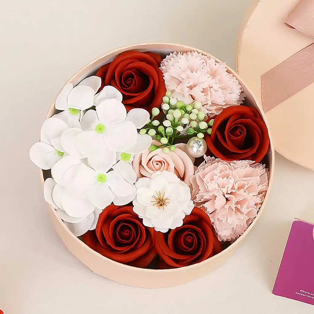 valentines day diy soap flower gift rose box bouquet wedding