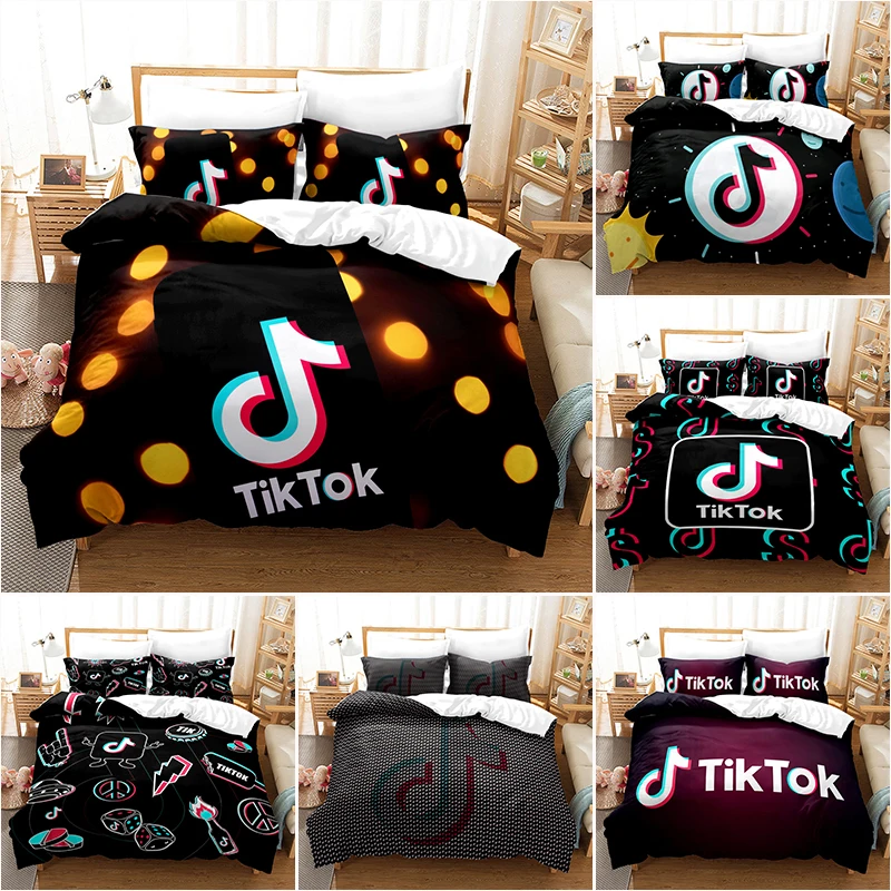 Populor App Tiktok Pattern Duvet Cover with Pillow Cover Bedding Set Single Double Twin Full Queen King Size for Bedroom Decor
Populor App Tiktok Pattern Duvet Cover with Pillow Cover Bedding Set Single Double Twin Full Queen King Size for Bedroom Decor