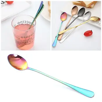 Kitchen Cutlery Long Handle Stainless Steel Stirring Spoon Titanium-plated Rose Gold Spoon Mug Coffee Spoon Pointed Spoon
Kitchen Cutlery Long Handle Stainless Steel Stirring Spoon Titanium-plated Rose Gold Spoon Mug Coffee Spoon Pointed Spoon