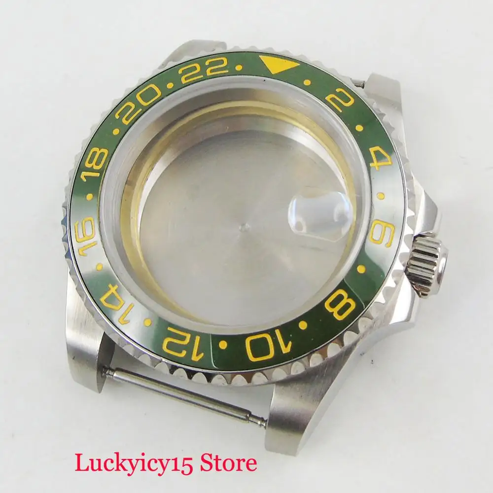 Round Mental 40mm Watch Case Sapphire Glass Ceramic Bezel Fit MINGZHU 2813 MIYOTA Movement
Round Mental 40mm Watch Case Sapphire Glass Ceramic Bezel Fit MINGZHU 2813 MIYOTA Movement