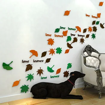 Acrylic wall stickers red sofa background wall decoration leaves stickers ins Nordic style wall stickers self-adhesive 
Acrylic wall stickers red sofa background wall decoration leaves stickers ins Nordic style wall stickers self-adhesive