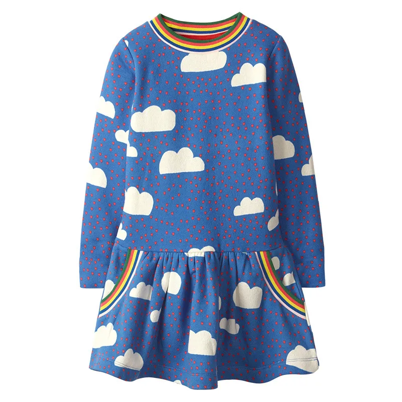 Cloud Rainbow Print for Kids Dress Autumn Winter Princess Party Tutu Dress Girls Dress Sequins Children's Vestidos
Cloud Rainbow Print for Kids Dress Autumn Winter Princess Party Tutu Dress Girls Dress Sequins Children's Vestidos