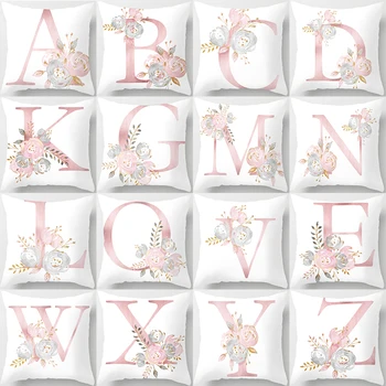 Cushion Cover Decorative Pink 26 English Letter Printed Throw Pillowcase Cover 45X45cm Polyester Case Decorative Pillow Case
Cushion Cover Decorative Pink 26 English Letter Printed Throw Pillowcase Cover 45X45cm Polyester Case Decorative Pillow Case