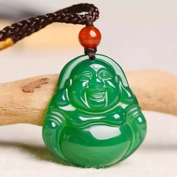 

Natural ice jade manau Buddha women pendant Send Friends Bring Your Own