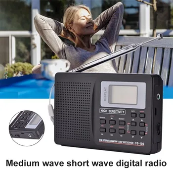 Portable Digital World Full Band Radio Receiver AM/FM/SW/MW Radio with External Antenna QJY99
Portable Digital World Full Band Radio Receiver AM/FM/SW/MW Radio with External Antenna QJY99