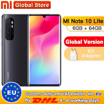 Global Version Xiaomi Mi Note 10 Lite 6GB 64GB Snapdragon 730G Octa Core 64MP Quad Camera Smartphone 5260mAh 6.47" AMOLED
Global Version Xiaomi Mi Note 10 Lite 6GB 64GB Snapdragon 730G Octa Core 64MP Quad Camera Smartphone 5260mAh 6.47" AMOLED