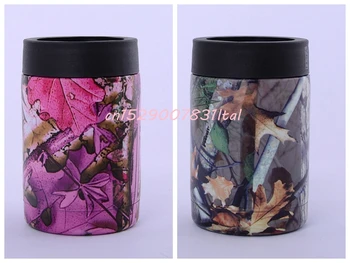 

10pcs 12oz stainless steel tumblers travel mugs glasses Insulated can Camouflage Steel Beer Bottle Cold Keeper Can