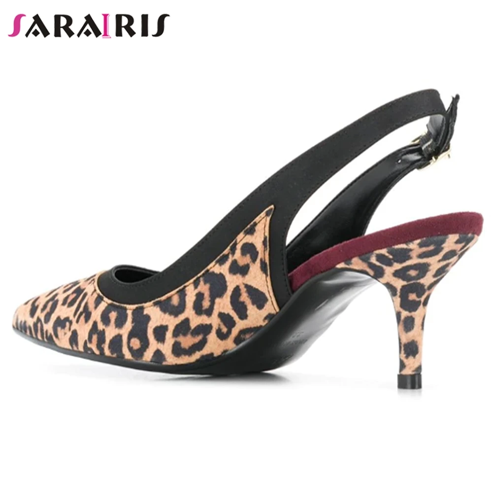 SARAIRIS Sexy Fashion Leapard Print Lady Sandals Back Strap Pointed Toe Shallow Thin Heel Sandals Women Party Shoes Woman
SARAIRIS Sexy Fashion Leapard Print Lady Sandals Back Strap Pointed Toe Shallow Thin Heel Sandals Women Party Shoes Woman