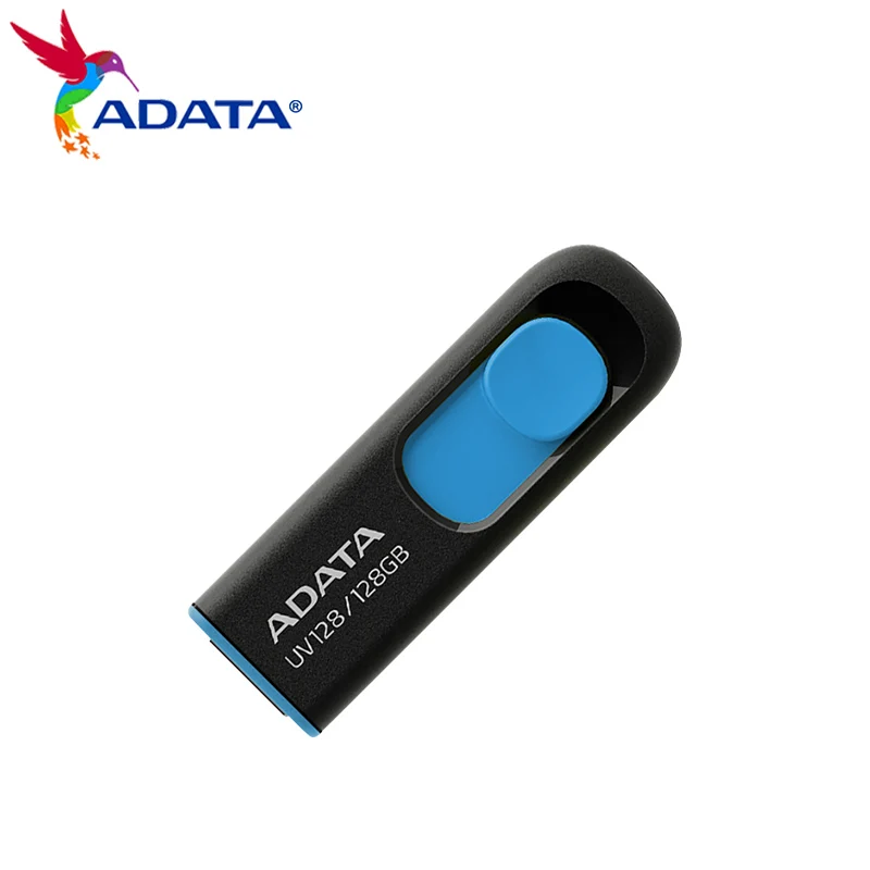 

ADATA UV128 USB Flash Drive 128GB 64GB 32GB USB 3.2 Pen Drive Retractable Capless Drive High Speed Pendrive For Compter