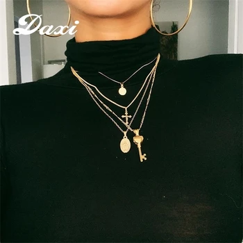 DAXI New Multilayer Crystal Moon Necklaces & Pendants For Women Vintage Charm Gold Choker Necklace 2019 Bohemian Jewelry
DAXI New Multilayer Crystal Moon Necklaces & Pendants For Women Vintage Charm Gold Choker Necklace 2019 Bohemian Jewelry