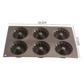Silicone Cake Mold High Temperature Resistant Thickened 6-Grid Cake Cup Donut Biscuit Small Mold Baking Tool Eco-Friendly
Silicone Cake Mold High Temperature Resistant Thickened 6-Grid Cake Cup Donut Biscuit Small Mold Baking Tool Eco-Friendly