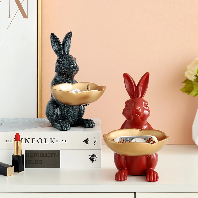 Resin Rabbit Figurine with Bowl Storage Box For Keys Accessories Table Office Ornaments Desk Hotel Home DecorGift Childs
Resin Rabbit Figurine with Bowl Storage Box For Keys Accessories Table Office Ornaments Desk Hotel Home DecorGift Childs