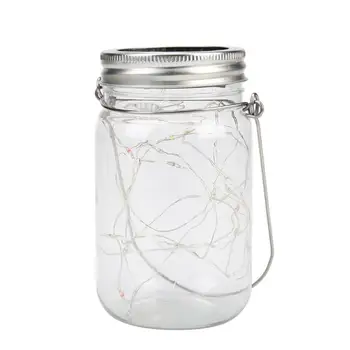 Solar LED Plastic Jar Fairy String Light Low Heat Radiation with Long Service Life Garden Landscape Lamp Xmas Party Decor 
Solar LED Plastic Jar Fairy String Light Low Heat Radiation with Long Service Life Garden Landscape Lamp Xmas Party Decor
