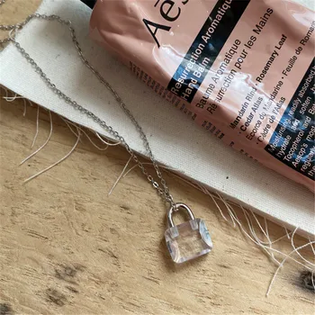 POFUNUO Real 925 Sterling Silver Necklace For Women Big AAA Zircon Lock Pendant Crystal Necklace Pure Silver Jewelry Chokers New 
POFUNUO Real 925 Sterling Silver Necklace For Women Big AAA Zircon Lock Pendant Crystal Necklace Pure Silver Jewelry Chokers New