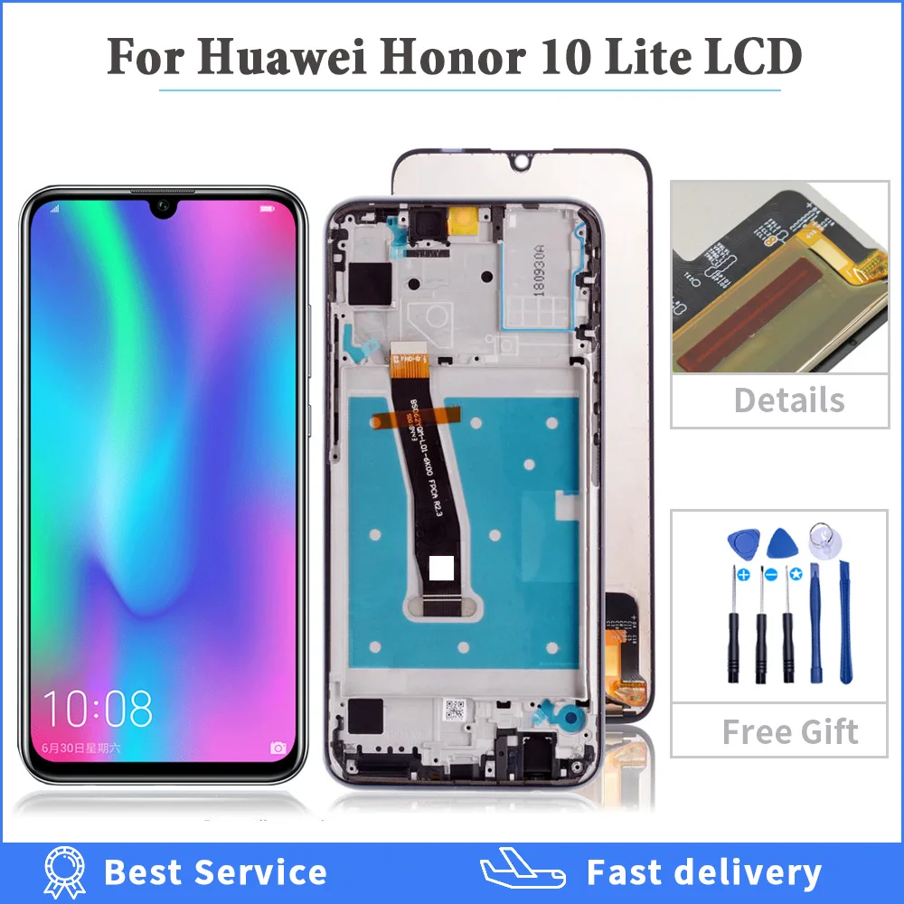 Original LCD For Huawei Honor 10 Lite Display Touch Screen Digitizer with Frame HRY-LX1 HRY-LX2 For HUAWEI Honor 10 Lite Display
Original LCD For Huawei Honor 10 Lite Display Touch Screen Digitizer with Frame HRY-LX1 HRY-LX2 For HUAWEI Honor 10 Lite Display