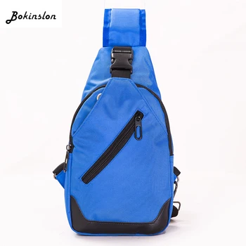 Bokinslon Men's Chest Bag Diagonal Outdoor Leisure Bag Student Multifunction Canvas Chest Bag Male 
Bokinslon Men's Chest Bag Diagonal Outdoor Leisure Bag Student Multifunction Canvas Chest Bag Male