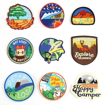 1 PCS Nature Forest Patches for Tops Iron on Badges Stripes Anime Clothes Appliques Sewing Embroidery Animals Stickers @W
1 PCS Nature Forest Patches for Tops Iron on Badges Stripes Anime Clothes Appliques Sewing Embroidery Animals Stickers @W