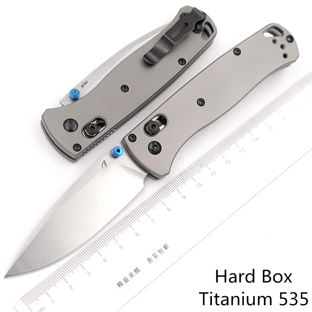 JUFULE Hard Box 535 Titanium Handle Mark M390 Blade Folding Pocket Survival EDC Tool Hunting Utility Outdoor Camping Knife
JUFULE Hard Box 535 Titanium Handle Mark M390 Blade Folding Pocket Survival EDC Tool Hunting Utility Outdoor Camping Knife