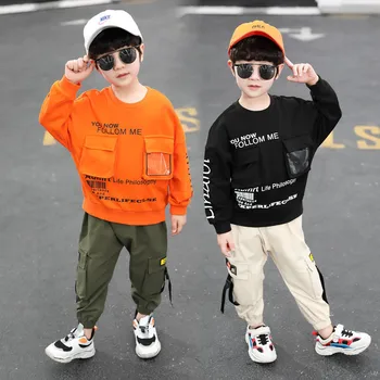 Children's clothing Autumn Children's Suit Baby Boys Clothing Letter Printed Sweater Sweatpants two-piece
Children's clothing Autumn Children's Suit Baby Boys Clothing Letter Printed Sweater Sweatpants two-piece
