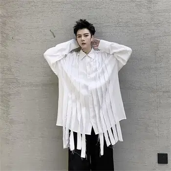 Spring new alternative patchwork loose solid color mens shirt fashion Japanese long sleeve homme shirts
Spring new alternative patchwork loose solid color mens shirt fashion Japanese long sleeve homme shirts