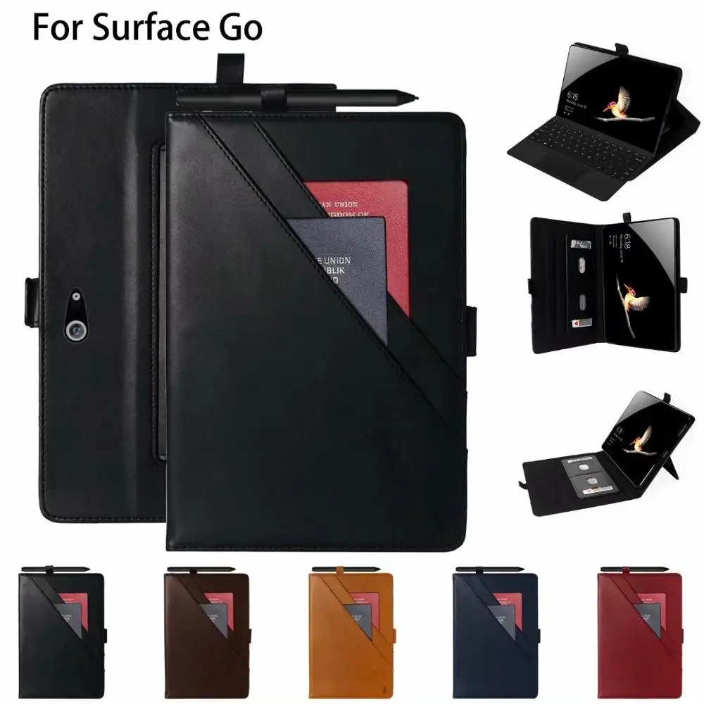 Solid Color Case For Microsoft Surface GO 10.1'' PU Leather Stand Cover Tablet Keyboard Protective Sleeve Case With Card Slot
Solid Color Case For Microsoft Surface GO 10.1'' PU Leather Stand Cover Tablet Keyboard Protective Sleeve Case With Card Slot