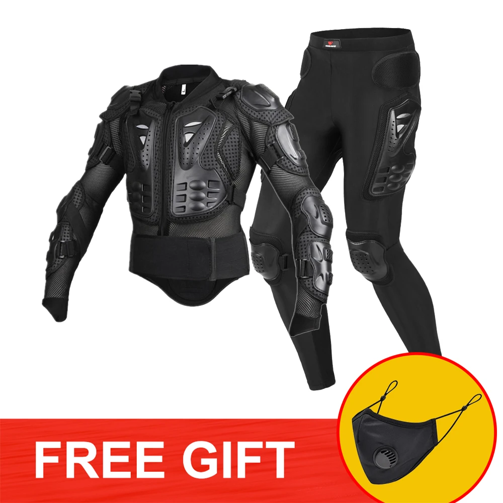 WOSAWE Motorcycle Jacket suit Full Body Protective Jacket Motocross Downhill Racing Back Protector Jacket and Pants MTB set
WOSAWE Motorcycle Jacket suit Full Body Protective Jacket Motocross Downhill Racing Back Protector Jacket and Pants MTB set