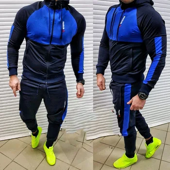 2020 Fashin Men's New Hat Stitching Fashion Sports Casual Suit 2 piece set men sweat suit jogger set two piece set for man 
2020 Fashin Men's New Hat Stitching Fashion Sports Casual Suit 2 piece set men sweat suit jogger set two piece set for man