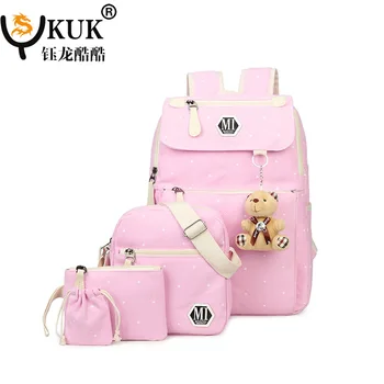 New canvas print polka dot backpack female bag Korean version of the tide Japanese and Korean middle school student backpack tra
New canvas print polka dot backpack female bag Korean version of the tide Japanese and Korean middle school student backpack tra