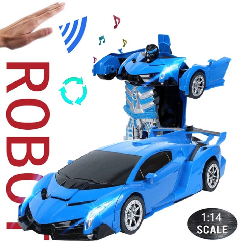1:14 RC Cars 29CM 2.4Ghz Induction Transformation Robot LED Music Deformation Gesture Remote-controlled Car Toy for Children B03
1:14 RC Cars 29CM 2.4Ghz Induction Transformation Robot LED Music Deformation Gesture Remote-controlled Car Toy for Children B03