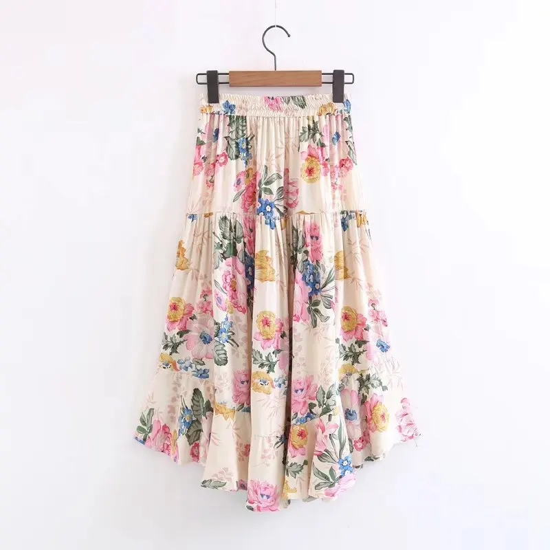 2017 Western Style Spring And Summer WOMEN'S Dress New Style Floral-Print Skirt 
2017 Western Style Spring And Summer WOMEN'S Dress New Style Floral-Print Skirt