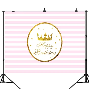 Lyavshi photography background pink white stripe gold frame happy birthday party backdrop photocall photo studio decoration
Lyavshi photography background pink white stripe gold frame happy birthday party backdrop photocall photo studio decoration