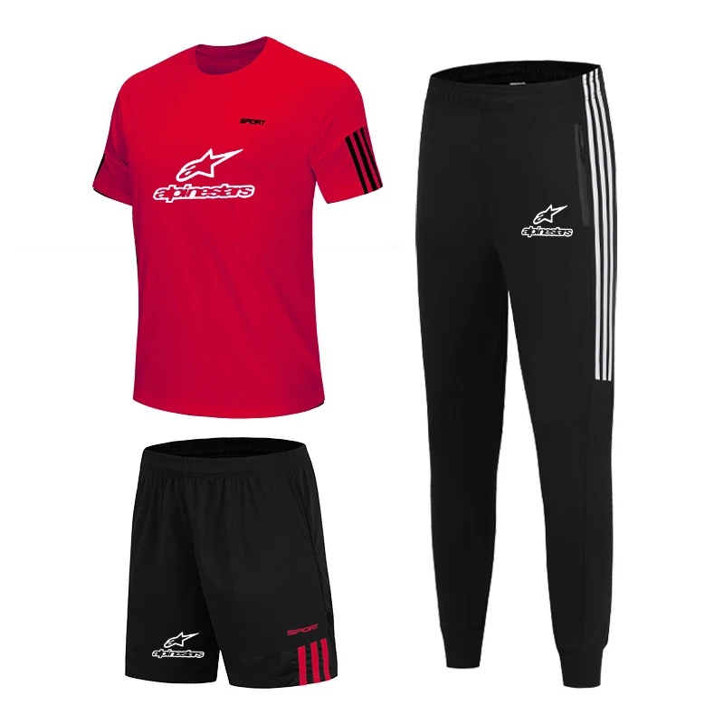 Men's T-shirt set 3 pieces/set men's running sports shorts + jogging pants men's sportswear suit sportswear fitness hall suitNew
Men's T-shirt set 3 pieces/set men's running sports shorts + jogging pants men's sportswear suit sportswear fitness hall suitNew