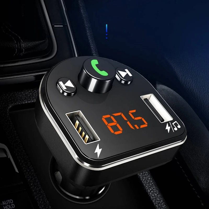 Dual USB Car Charger 4.8A Bluetooth Car MP3 Player Wireless FM LED Digital Handsfree Bluetooth Transmitter for iPhone Samsung
Dual USB Car Charger 4.8A Bluetooth Car MP3 Player Wireless FM LED Digital Handsfree Bluetooth Transmitter for iPhone Samsung