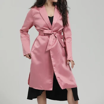 Autumn Long Trench Women Coat Fashion Chic Long Outwear Loose Lady Coats Solid Color Coats Female Outerwear
Autumn Long Trench Women Coat Fashion Chic Long Outwear Loose Lady Coats Solid Color Coats Female Outerwear