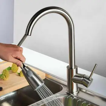 Single Handle with Pull Down Sprayer Single Lever Mixer Tap Modern Pull Out Kitchen Faucet for Bar Prep Sink Polished Chrome
Single Handle with Pull Down Sprayer Single Lever Mixer Tap Modern Pull Out Kitchen Faucet for Bar Prep Sink Polished Chrome
