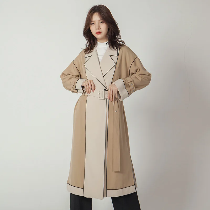 LANMREM 2019 New Pttern Trend Loose Medium Long Temperament Retro Stitching Contrast Color Wild Women's Trench Coat AI919
LANMREM 2019 New Pttern Trend Loose Medium Long Temperament Retro Stitching Contrast Color Wild Women's Trench Coat AI919
