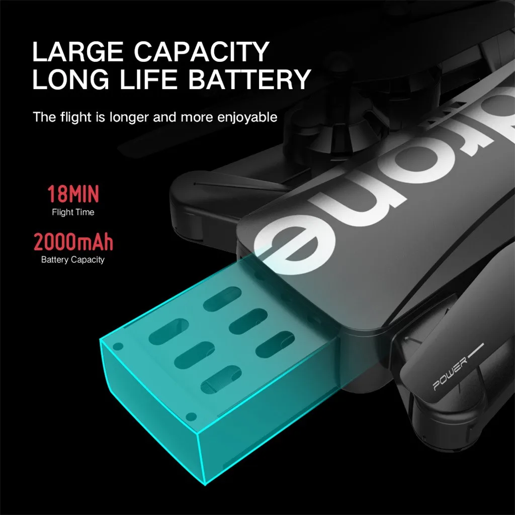 Adapter - F88 2.4G WIFI FPV Camera Optical Flow 1080P HD 4K Dual Camera Aerial Video RC Quadcopter Aircraft Quadrocopter Toys Kid Hot
