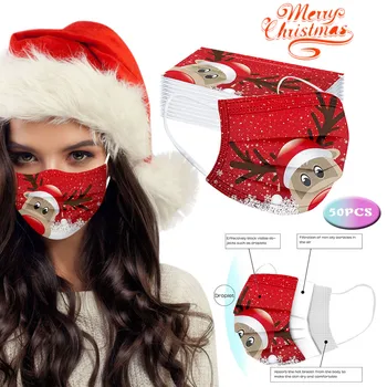 Christmas Printed Mask 50PC Face Mask 3-Ply Ear Loop Mouth Cover Mask Mascarillas Fast Delievry#
Christmas Printed Mask 50PC Face Mask 3-Ply Ear Loop Mouth Cover Mask Mascarillas Fast Delievry#