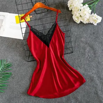 Plus Size Satin Women Nightdress Solid Fashion Lace Sexy V-Neck Babydoll Lingerie Sleepwear Nuisette Femme 2020 Drop Shipping E
Plus Size Satin Women Nightdress Solid Fashion Lace Sexy V-Neck Babydoll Lingerie Sleepwear Nuisette Femme 2020 Drop Shipping E