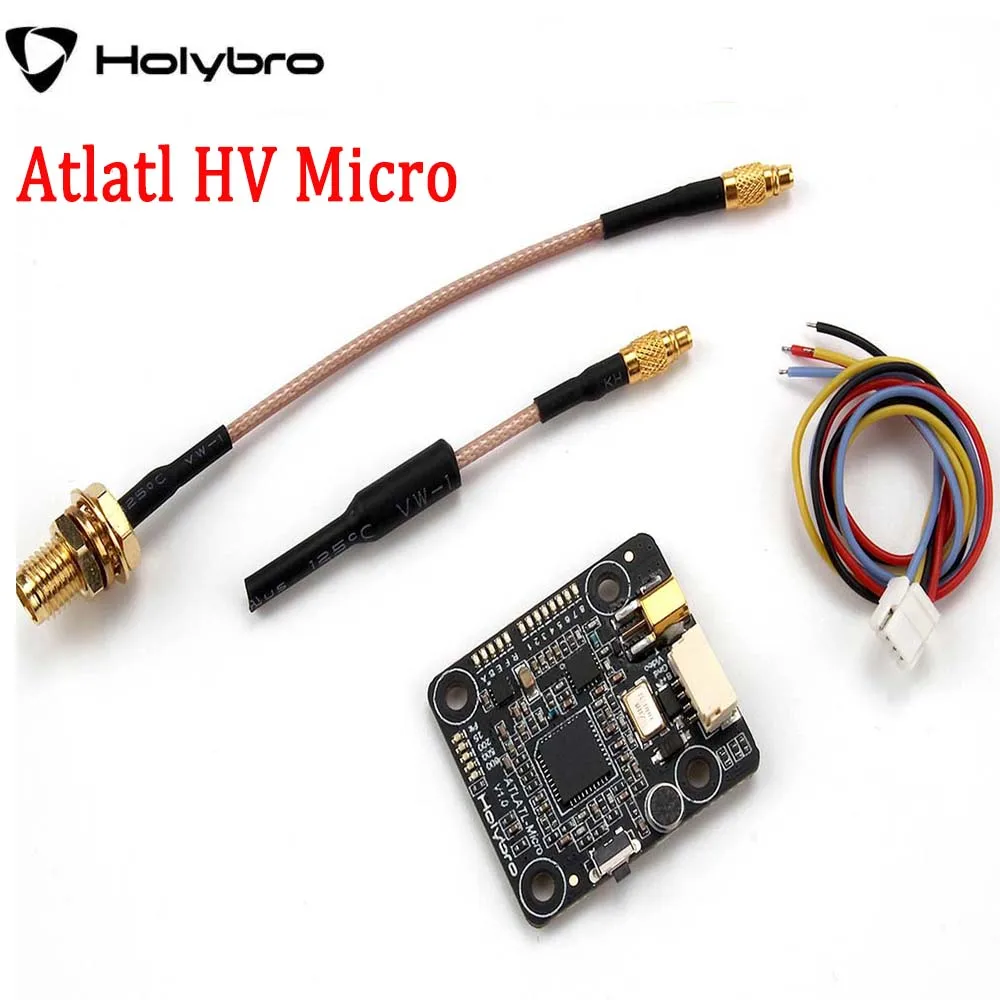 Видеопередатчик Holybro Atlatl HV Micro 5 8G VTX 2-4S Lipo 0 5/25/200/500/800 МВт 40CH 30x2 6 мм 3 6g для дрона с