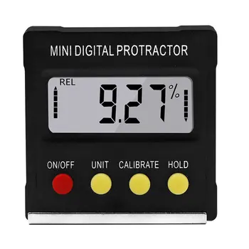 360 Degree Mini Digital Protractor Inclinometer Electronic Level Box Magnetic Base Measuring Tools
360 Degree Mini Digital Protractor Inclinometer Electronic Level Box Magnetic Base Measuring Tools