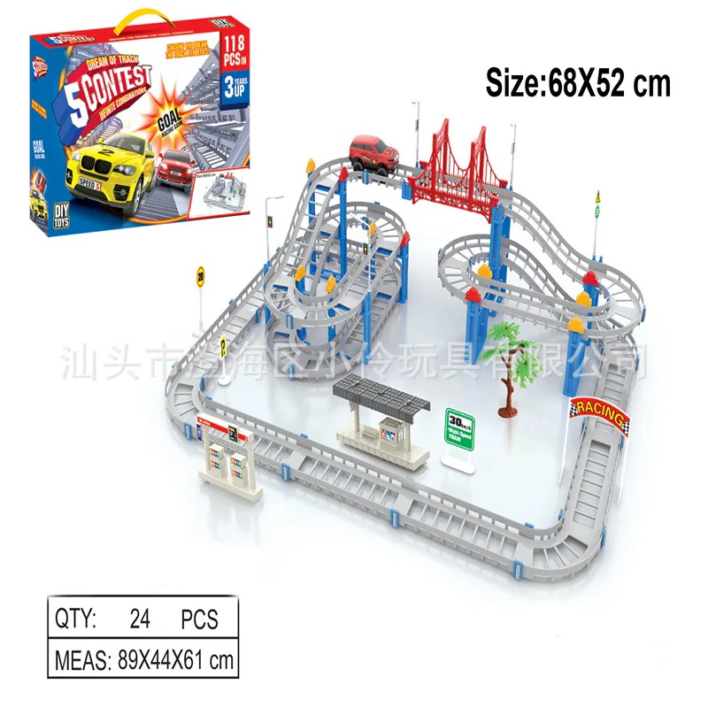 Electric Camera Track Car Race Car Car Multilayer Camera Track Car 118 PCs City Camera Track DIY Educational Assembled Toys
Electric Camera Track Car Race Car Car Multilayer Camera Track Car 118 PCs City Camera Track DIY Educational Assembled Toys