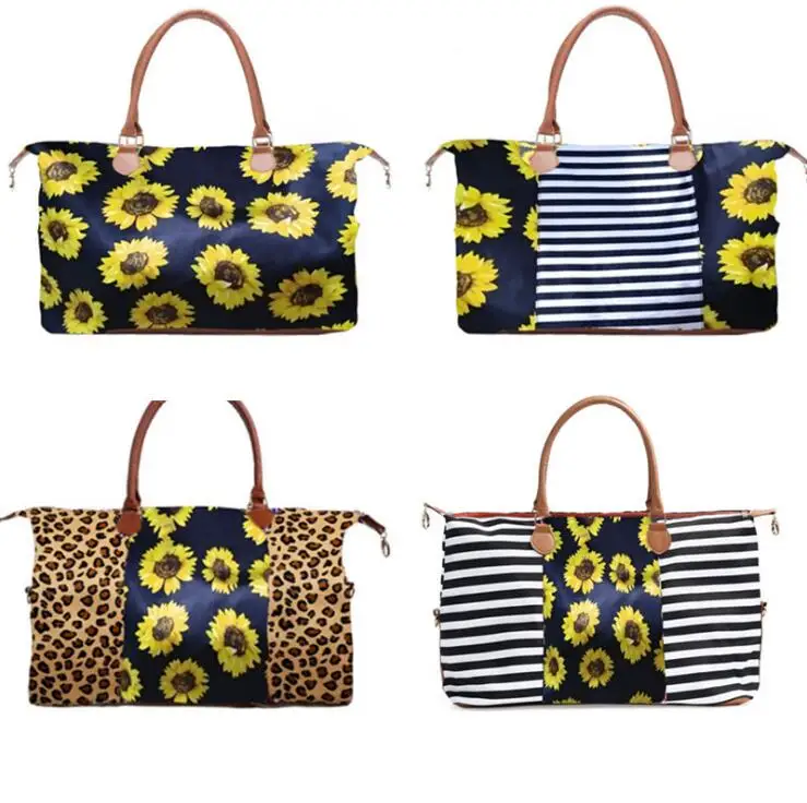Women Travel Bags Sunflower Large Capacity Training Luggage Bag weekend duffel bag Men Casual Travel Bags
