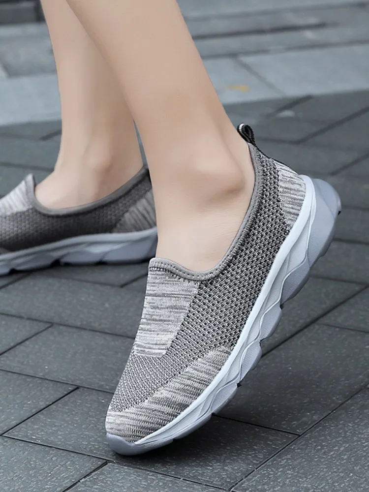STS Women Shoes Breathe Lady Flat Summer ladys Sneaker Basket Super Light Breathable Shoes Female Mesh Sneaker Femmes Flat Shoes