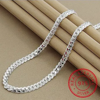 High Quality Brand Fashion 6mm Full Sideways Necklaces Male Female 925 Sterling Silver Fine Jewelry Women Men Silver Necklace 
High Quality Brand Fashion 6mm Full Sideways Necklaces Male Female 925 Sterling Silver Fine Jewelry Women Men Silver Necklace