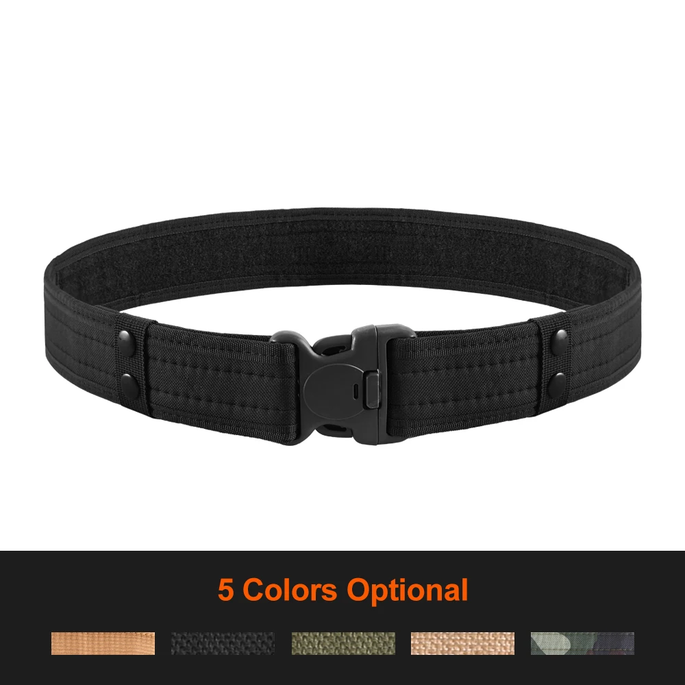 Tactical Waist Belt with Plastic Buckle 2 Inch Adjustable Outdoor Sports Hook&Loop Waistband Sponge Military Combat Hunting Belt
Tactical Waist Belt with Plastic Buckle 2 Inch Adjustable Outdoor Sports Hook&Loop Waistband Sponge Military Combat Hunting Belt