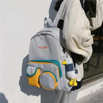 School bag female high school tide brand hit color tooling backpack cool girl school bag middle school student junior
School bag female high school tide brand hit color tooling backpack cool girl school bag middle school student junior