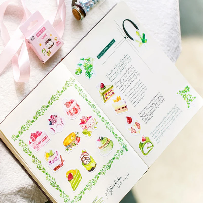 50Pcs/box Lovely Sweet Cake Diary Handmade Paper Label Sealing Decoration Sticker
50Pcs/box Lovely Sweet Cake Diary Handmade Paper Label Sealing Decoration Sticker