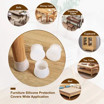 40Pc/Lot Table Chair Leg Mat Silicone Non-slip Table Chair Leg Cap Foot Protection Bottom Cover Pads Wood Floor Protectors Z0528
40Pc/Lot Table Chair Leg Mat Silicone Non-slip Table Chair Leg Cap Foot Protection Bottom Cover Pads Wood Floor Protectors Z0528