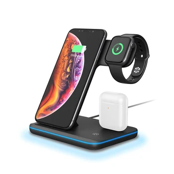 15W Fast Qi Wireless Charger Stand For Apple Watch 4 3 2 1 for Airpods for iPhone 11 XR X Xs 8 for Samsung Charging Station Dock 
15W Fast Qi Wireless Charger Stand For Apple Watch 4 3 2 1 for Airpods for iPhone 11 XR X Xs 8 for Samsung Charging Station Dock